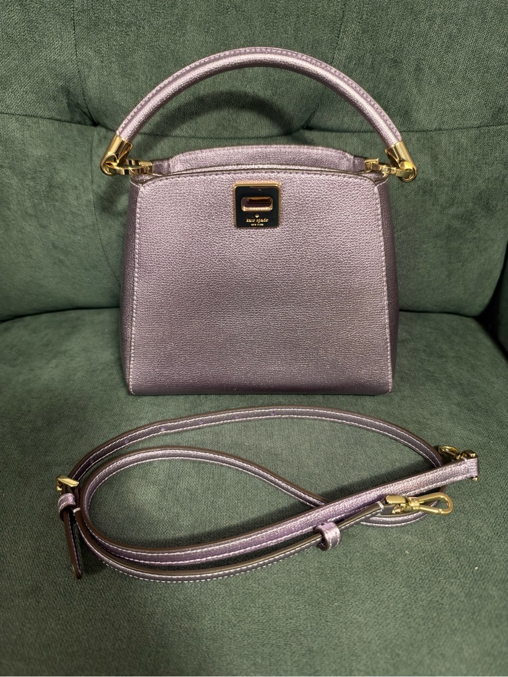 Kate Spade Phoebe Metallic Mini Top Handle Crossbody K1943